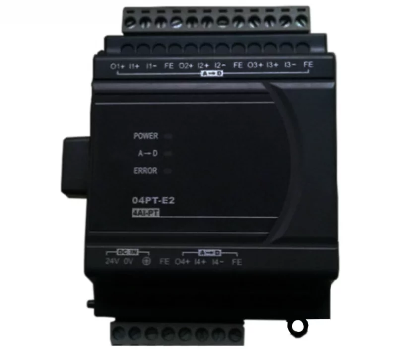 DVP04PT-E2 4 Point RTD (PT100 / NI100 / PT1000 / NI1000), 16bit (0.1 degree), 24V DC Power, PID contol